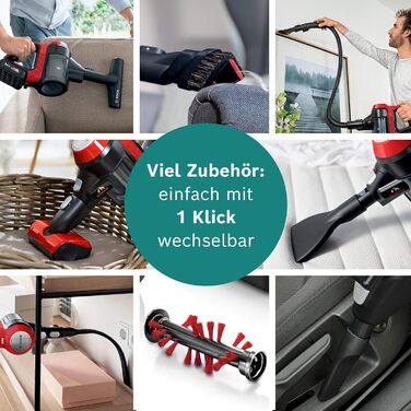 Акумуляторний пилосос Bosch Unlimited 7 ProAnimal BKS711PET, акумуляторний пилосос для прибирання шерсті домашніх тварин, без мішк