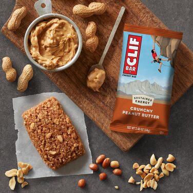 Енергетичні батончики Clif Bar Crunchy Peanut Butter, 12 батончиків / коробка Crunchy Peanut Butter 12 шт. (1 упаковка)