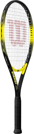 Тенісна ракетка Wilson Energy XL 27.5" 2025 чорно-жовта 290 г 112" V-Matrix + Stop Shock найпотужніша для початківців AirLite алюміній XL sweet spot офіційний Wilson USA оригінал