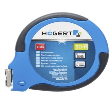 Рулетка з нейлоновым покриттям HOEGERT 30 (HT4M473)
