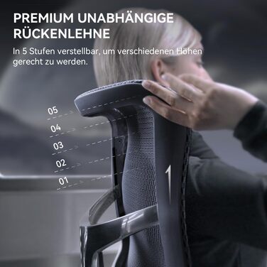 Ергономічне офісне крісло SIHOO Doro S300 ПЕРЕМОЖЕЦЬ ТЕСТУ, комп&39ютерне крісло, з подвійною динамічною системою поперекової підтримки, 6D координовані підлокітники, регульоване крісло для інвалідного візка (чорна оксамитова сітка) чорного кольору, функц