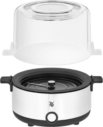 Кухонна міні-машина для попкорну для дому, виробник попкорну, гаряча плита з покриттям, кришка як миска для подачі, отвір для розтоплення масла, попкорн з цукром і сіллю, компактний, матовий з нержавіючої сталі