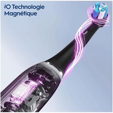 Електрична зубна щітка Oral-B iO 5N, чорна, Bluetooth, 1 щітка, 1 дорожній футляр