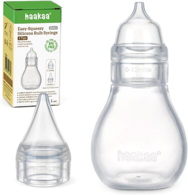 Силіконовий назальний аспіратор haakaa baby Безпечний дитячий засіб для чищення носа Шприц з грушами для носа Easy-Squeeze, Baby N