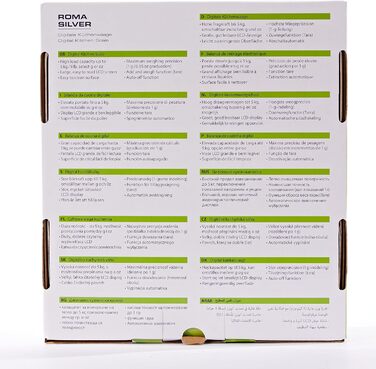 Кухонні ваги Soehnle Roma місткістю 5 кг та точністю зважування 1 г, цифрові кухонні ваги з практичною функцією додаткового зважув