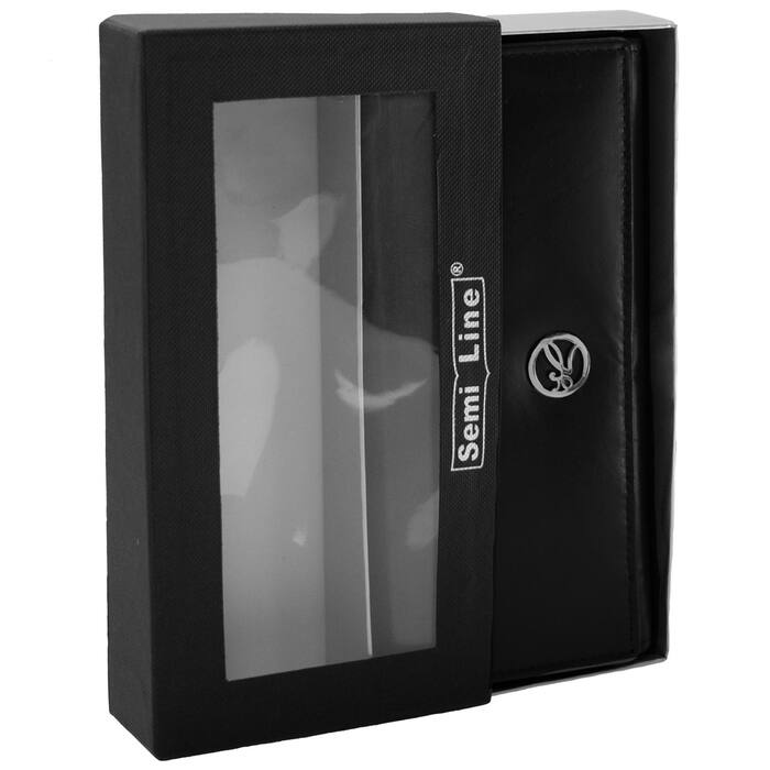 Гаманець жіночий шкіряний Semi Line RFID Black (P8273-0)