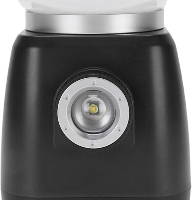 Ліхтар для кемпінгу з ручним керуванням ємністю 6000 мАг, водонепроникний, акумуляторний, подвійний світлодіодний ліхтар IPX7, портативний зарядний пристрій, 22 години роботи, аварійне освітлення для кемпінгу, (ЧОРНИЙ) Чорний