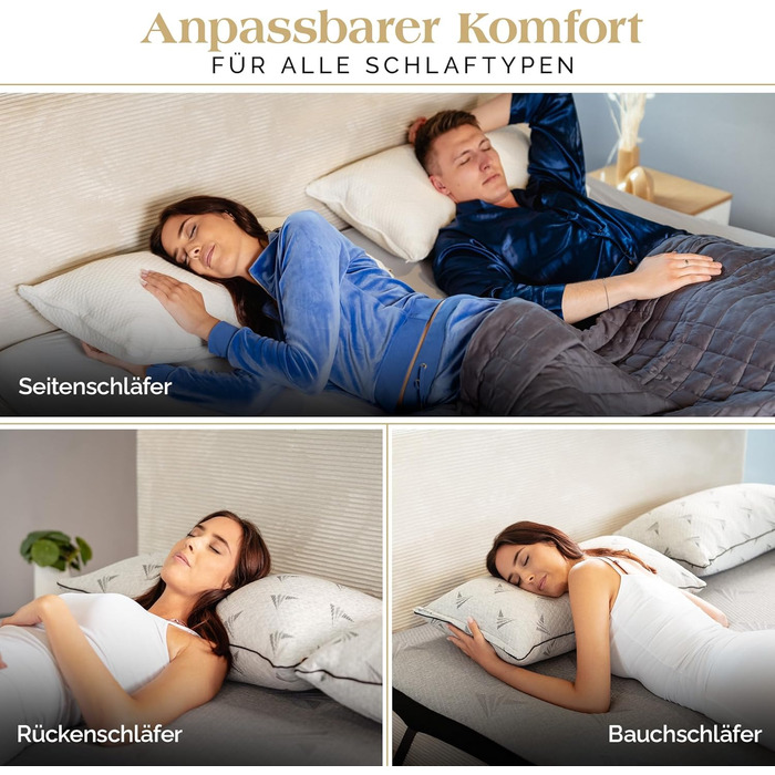 Подушка Akroma з піни з ефектом пам&39яті 4080 см - зі змінними чохлами, ергономічна, регульована по висоті, для всіх положень сну, дихаюча, гіпоалергенна, сертифікована Oeko-Tex оригінальна (40x80 см) 1.0