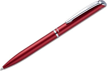 Ручка для роликів Pentel BL2007 EnerGel, висувна, наконечник 0.7 мм, корпус металевий, матовий, червоний подарункова коробка матовий / червоний