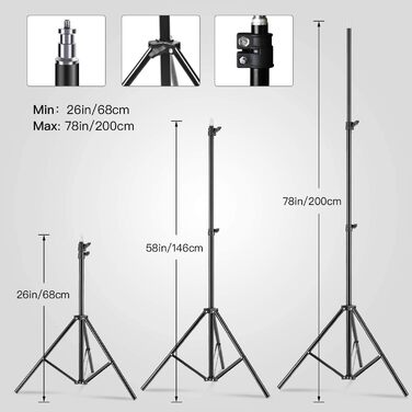 Набір фотостудії Softbox, набір фотостудії Abeatstudio 25 Вт LED Softbox, фотосвітло 50x70 см з лампочкою та штативом 5500K, фотолампа для портретної зйомки, потокової передачі ігор, відеозйомки