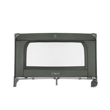 Дитяче та дитяче дорожнє ліжечко MoMi BELOVE PLUS 2-в-1, складне, 2 рівні для сну для немовлят до 9 кг та дітей до 15 кг з дитячим матрацом, ігровою ручкою, пеленальний килимок та сумка для перенесення, темно-зелений