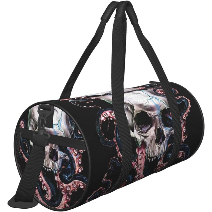 Ізольовані дорожні сумки з зображенням голови восьминога, для спортзалу, спортивного спорядження, велика дорожня сумка, сумки на нічліг та для вихідних днів для чоловіків та жінок