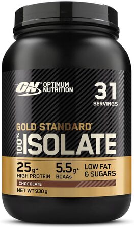 Протеїн Optimum Nutrition Gold Standard 100% Isolate, шоколад, 930 г (31 порція)