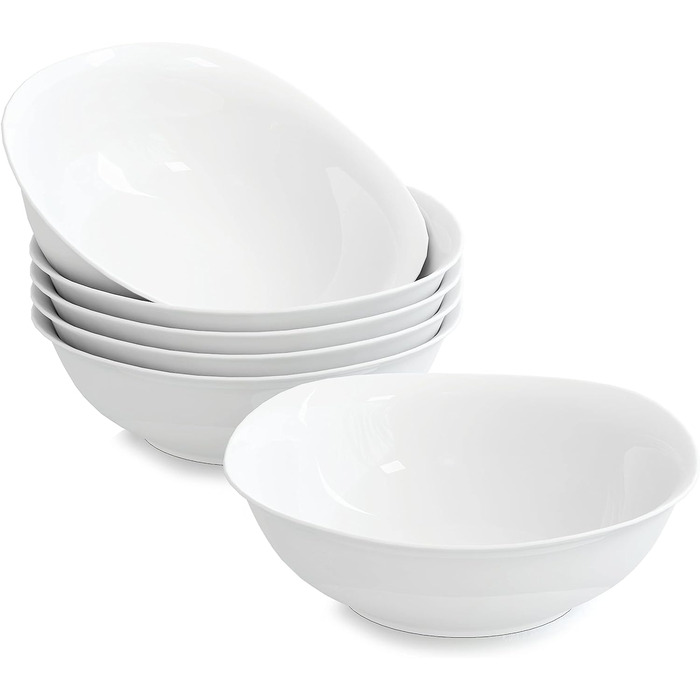 Серія Elisa, 6 шт. Набір порцелянових мисок 6,7 миски для круп салатники десертні миски на 6 осіб миска для пластівців 6 шт. ELISA