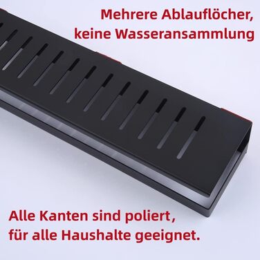 Полиця для душу HomeHeng без свердління, матово-чорна, Полиця для душу Настінна полиця для ванної кімнати Кошик для душу з нержавіючої сталі SUS304 Полиця для ванної кімнати, нержавіюча, самоклеюча 40 см для ванної та кухні, H91107-40MB