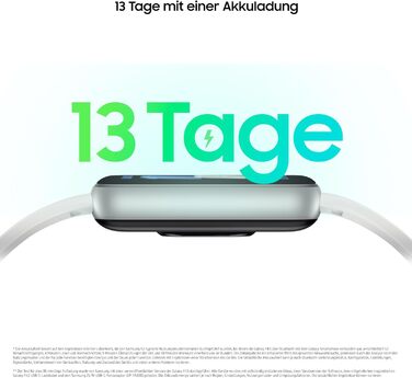 Розумний годинник Samsung Galaxy Fit3, фітнес-годинник як фітнес-трекер та трекер активності, сріблястий, з 36-місячною гарантією виробника ексклюзивно для Storeo