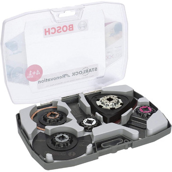 Набір багатофункціональних інструментів Bosch Professional Starlock з 5 предметів (для дерева, металу, мультиматеріалів та абразив