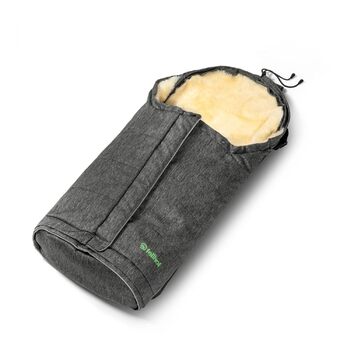 Муфта для ніг з овчини Fellhof Slden, регульований розмір, 40/45x82/94см (графітовий меланж)