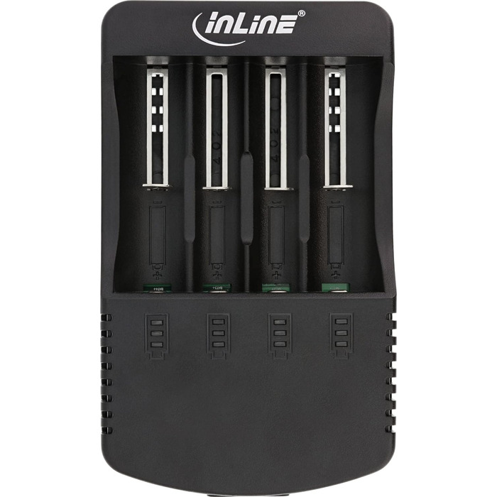 Зарядний пристрій InLine 01287L для літієвих та нікель-кадмієвихнікель-металгідридних акумуляторів з функцією зовнішнього акумулятора (зовнішнього акумулятора)