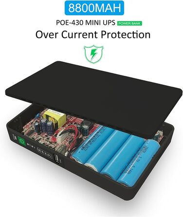 Міні ДБЖ Джерело безперебійного живлення 8800Mah Powerbank Міні ДБЖ з гігабітним POE для бездротового маршрутизатора, модему, каме