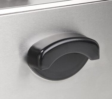 Професійна електрична фритюрниця METRO GDF3004, фритюрниця з нержавіючої сталі, 4 літри, 2500 Вт, швидке нагрівання, з кришкою, захисний термостат, холодна зона, нековзні ніжки