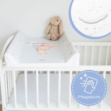 Пеленальний килимок 70 х 47 см - суцільний пеленальний килимок клин пеленальний столик миється пеленальний килимок кролик мотив кр