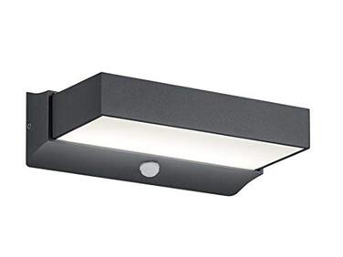 Стічний LED-світильник Trio Cuando 226669242 з датчиком руху, алюміній, 11 Вт, антрацит