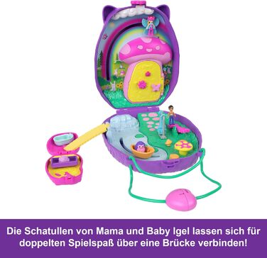 Подорожній набір 2-в-1 Polly Pocket Мама-їжачок та малюк