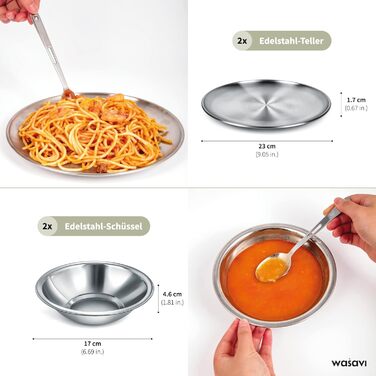 Набір столових приборів для кемпінгу на 2 особи набір кемпінгового посуду зі столовими приборами з нержавіючої сталі, тарілками, мисками та склянками. У комплекті чохол для столових приборів. Портативний набір посуду для активного відпочинку, пікніків та 