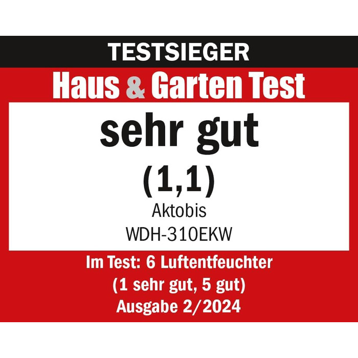 Осушувач повітря Aktobis, будівельна сушарка WDH-310EKW (до 12 л/добу цифровий WLAN)