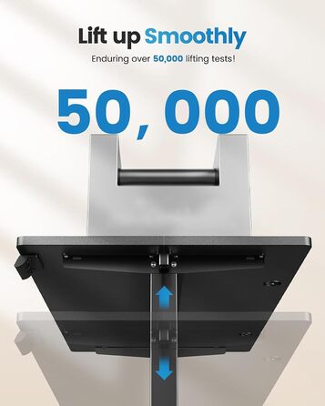 Електричний комп&39ютерний стіл DeHong 120x60 см з регулюванням висоти, електрична вертикальна робоча станція, ігровий стіл, стіл з 4 пресетами пам&39яті, плата з&39єднання, чорний