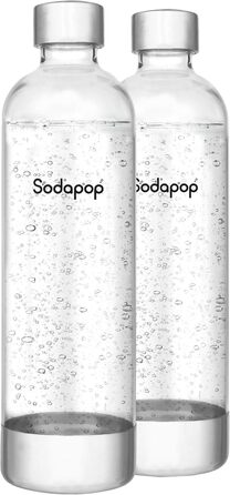 ПЕТ пляшки Sodapop Cooper, змінні пляшки ексклюзивно виробник газованої води Cooper, без BPA, 2 шт. 850 мл