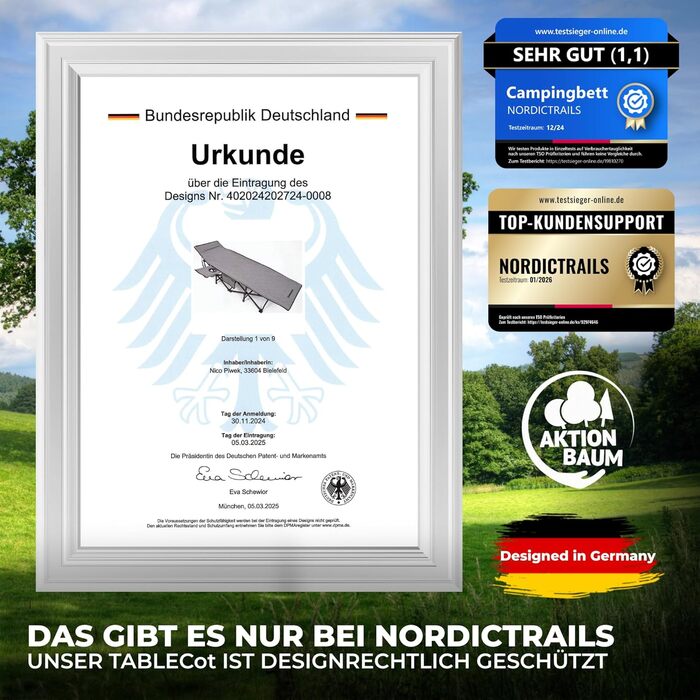 Складане кемпінгове ліжко XXL Зручний кемпінговий шезлонг Складане та легке для гостьового ліжка на вулиці, шезлонга, розкладного ліжка, шезлонга для риболовлі, кемпінгового ліжка для коропа з надм&39яким матрацом та подушкою сірого кольору