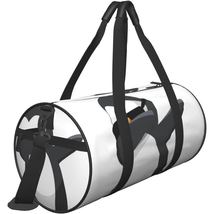 Дорожня сумка-циліндр з пінгвіном, спортивна сумка для чоловіків та жінок, сумка-мішок для подорожей