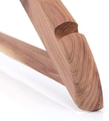 Вішалки для одягу з кедрового дерева 44 см з нековзною штангою для штанів, 24