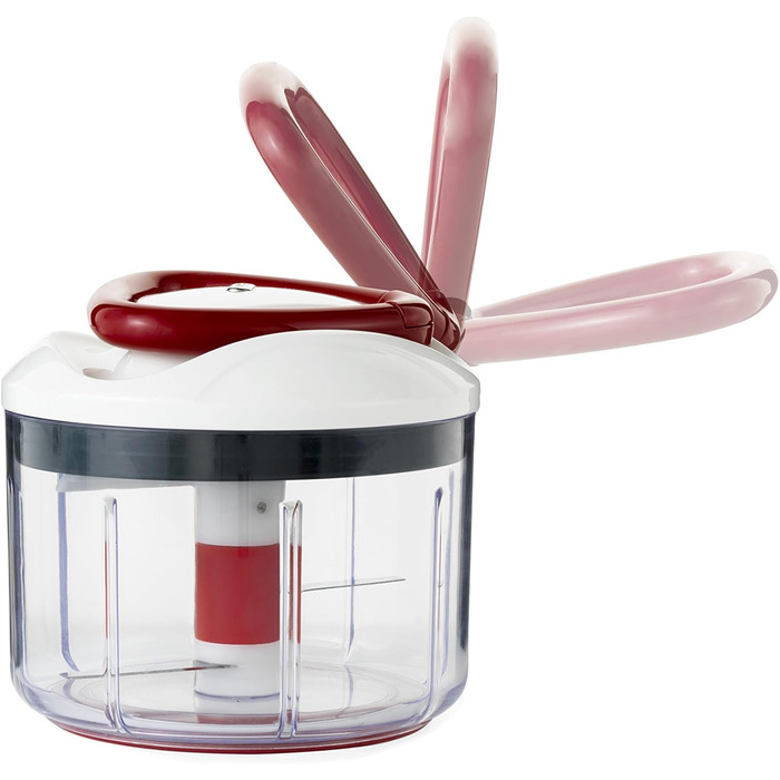 Інструкція з експлуатації універсального подрібнювача Zyliss E910015 Easy Pull, 750 мл, овочерізка, цибульна нарізка, подрібнювач для фруктів і овочів, з надзвичайно гострими лезами в запатентованому швейцарському дизайні 750 мл