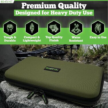 Сумка BD Eye Fishing Stiff-Rig Bag - Wallet Leader Wallet with 25 Pins - Wallet Case for Fishing Leaders, наприклад Carp Rigs