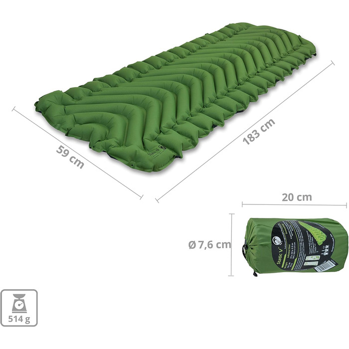 Килимок для сну Klymit Static V Green