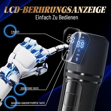 Електричний мастурбатор для чоловіків з 10 функціями вібрації та 5 функціями всмоктування, реалістична секс-іграшка для вагіни та кицьки, кишеньковий мастурбатор для кицьки, секс-іграшка для пеніса та кицьки