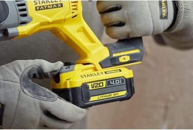 Акумуляторний комбінований перфоратор Stanley FatMax 18 В SDS-plus SFMCH900M22 (4,0 Ач, енергія удару 2,0 Дж, безщітковий двигун,
