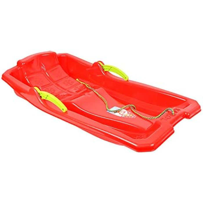 Бобслей Санки Боб Тобогган Снігохід Гальмівний важіль з мотузкою Діти Сніг Зима Червоний