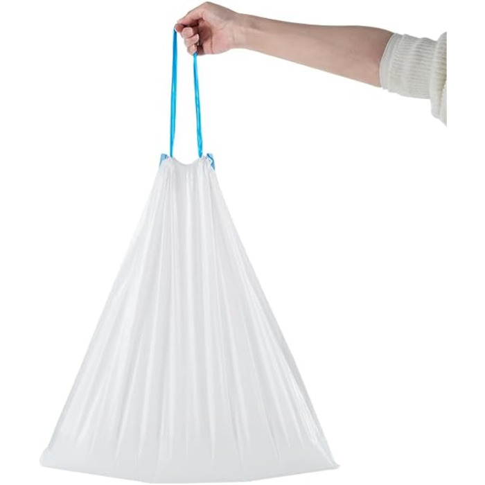 Сміттєві пакети RMAN на 90 предметів з ручкою, самоочисні сміттєві пакети для котячого туалету зі шнурками, міцні, стійкі до розривів, непромокаючі - 6 рулонів сміттєвих пакетів розміру C (5)