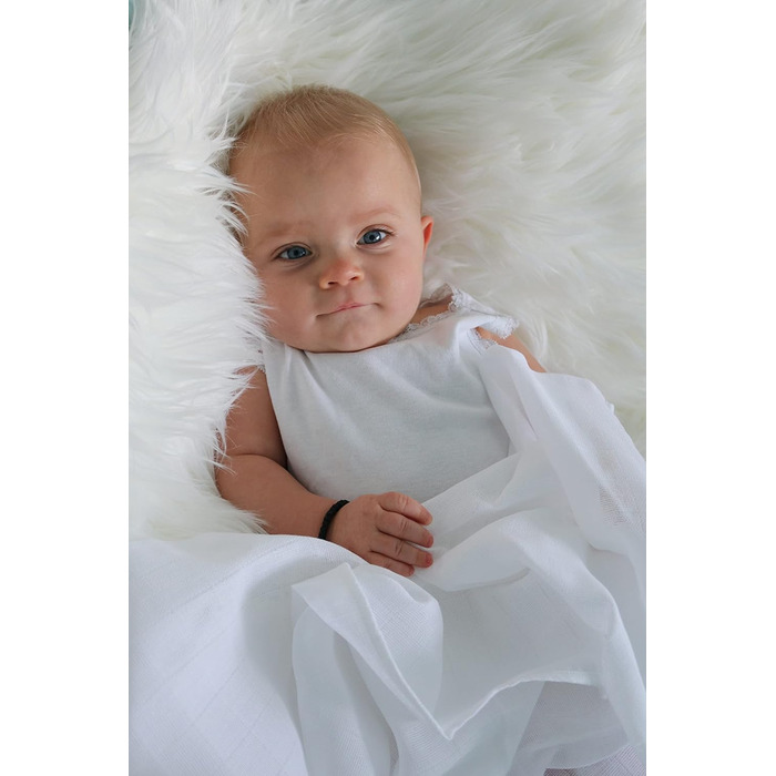 Муслінові пелюшки для відрижки дитячий подарунок для новонароджених - 80x80 см, подвійні ткані пелюшки з посиленою облямівкою I му