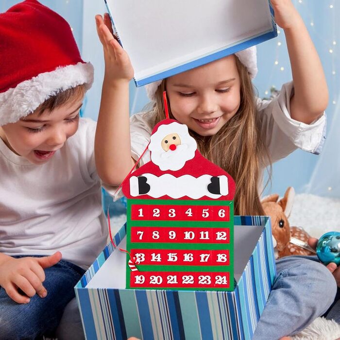 Тканинний адвент-календар з 24 кишенями Shenrongtong