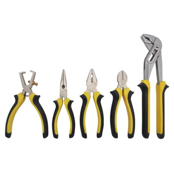 Набір плоскогубців Toolland HPSET1 з хромо-ванадієвої сталі (5 шт.)