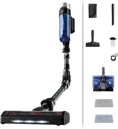 Акумуляторний пилосос на паличці 100 Вт повітря знімний акумулятор до 45 хв. роботи компактний гнучкий шарнір світлодіодна насадка