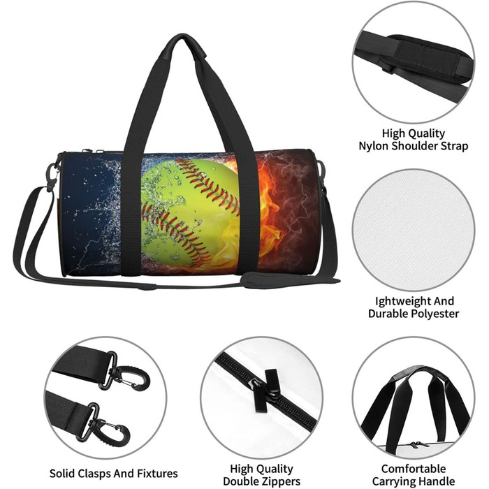 Дорожня сумка з малюнком стрекози, кругла, великої місткості, легка та міцна, чудовий подарунок для піших прогулянок, відпустки, ділових поїздок та іншого, колір мякої кулі, універсальний розмір