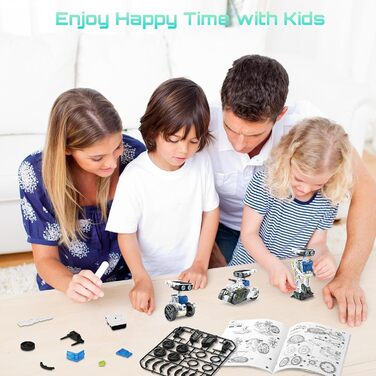 Сонячна іграшка-робот для дітей, набір сонячних роботів 12-в-1 Сонячна або акумуляторна батарея DIY STEM Construction Toy Experime