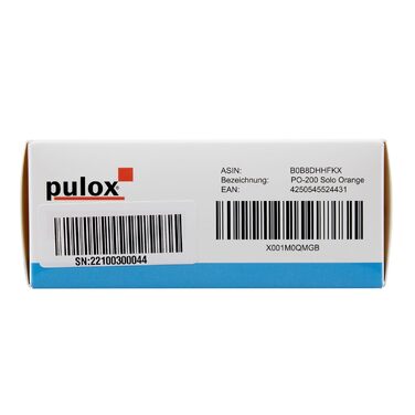 Пульсоксиметр PULOX PO-200 Solo in Finger Pulse Oximeter для вимірювання пульсу та насичення киснем на пальці (помаранчевий)