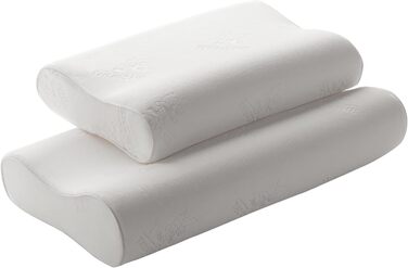 Ергономічна подушка для шиї з піни з ефектом пам&39яті Зручна Адаптується до форми тіла Підтримує шийний відділ хребта Медичний виріб Чохол, який можна прати Стандартний розмір Cervi Розміри (Д x Ш x В) 65 x 36 x 11,5 / 10 см